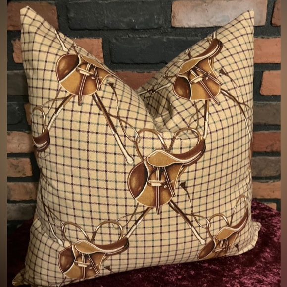Ralph Lauren Other - Ralph Lauren Saddle Print Pillow